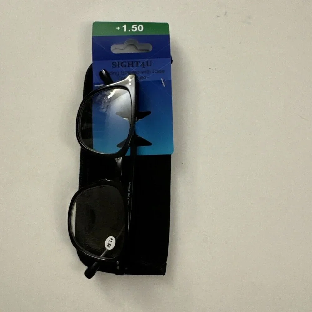 New Sight4U Black Reading Glasses 1.50 OC25
